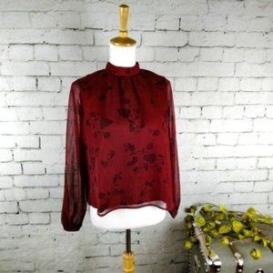 BB Dakota Hollywood And Vine Top Sundried Tomato Rdd Size Small